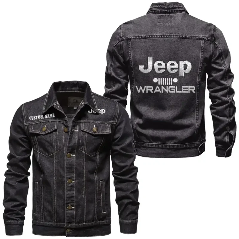 Exclusive Performance Vehicle Denim Jacket, Garage-Ready Denim Wear CAR190 - Black