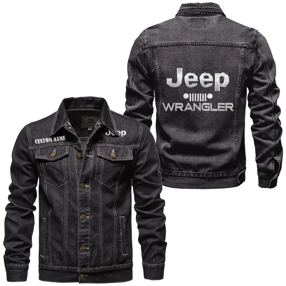 Exclusive Performance Vehicle Denim Jacket, Garage-Ready Denim Wear CAR190 - Black