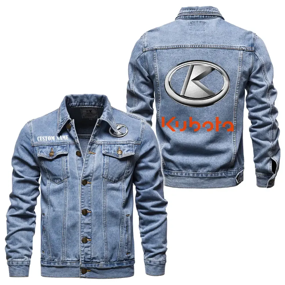 Precision Gardening Tractor Denim Jacket, Car Culture Denim Style CAR190 - Light Blue