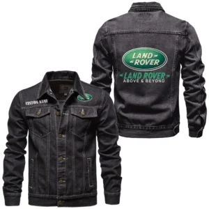 Off-Road Vehicle Brand Denim Jacket, Classic Fit Gearhead Spirit CAR190 - Black