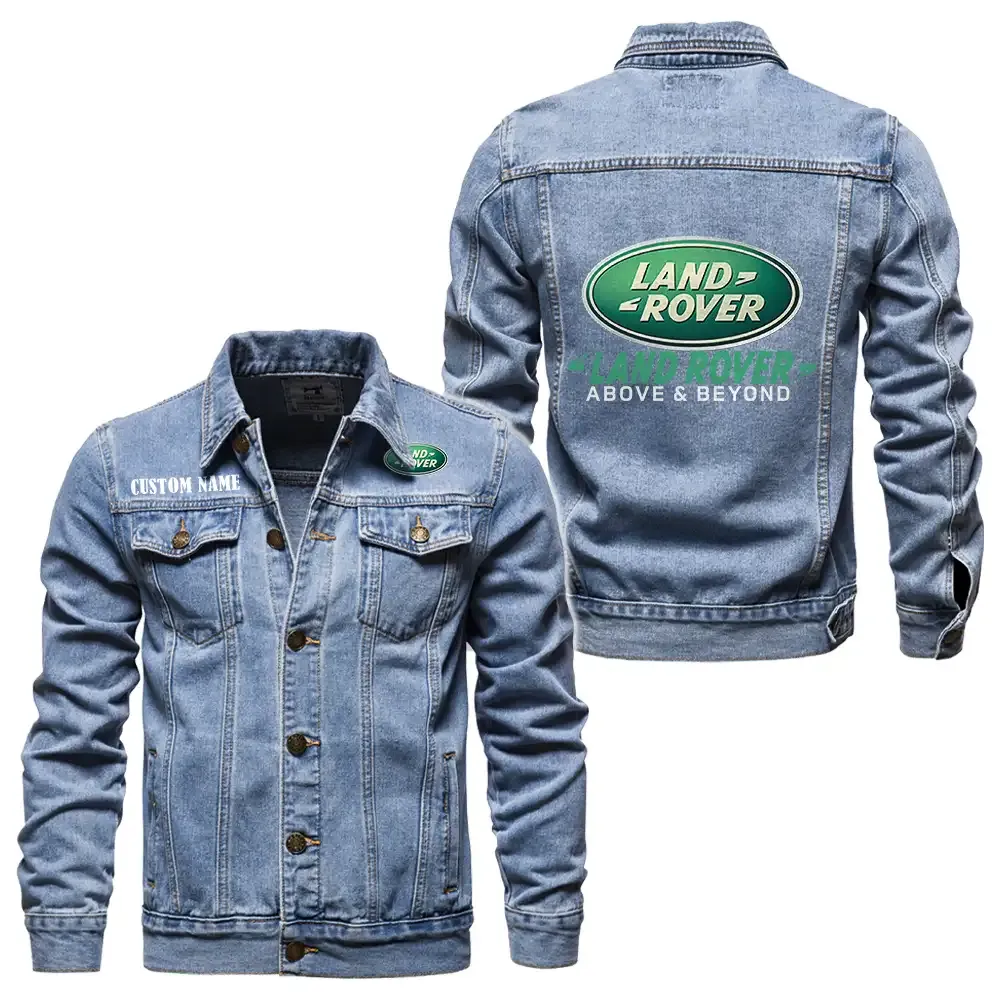 Rugged Terrain Auto Brand Denim Jacket, Motorcycle Pride Denim Style CAR190 - Light Blue