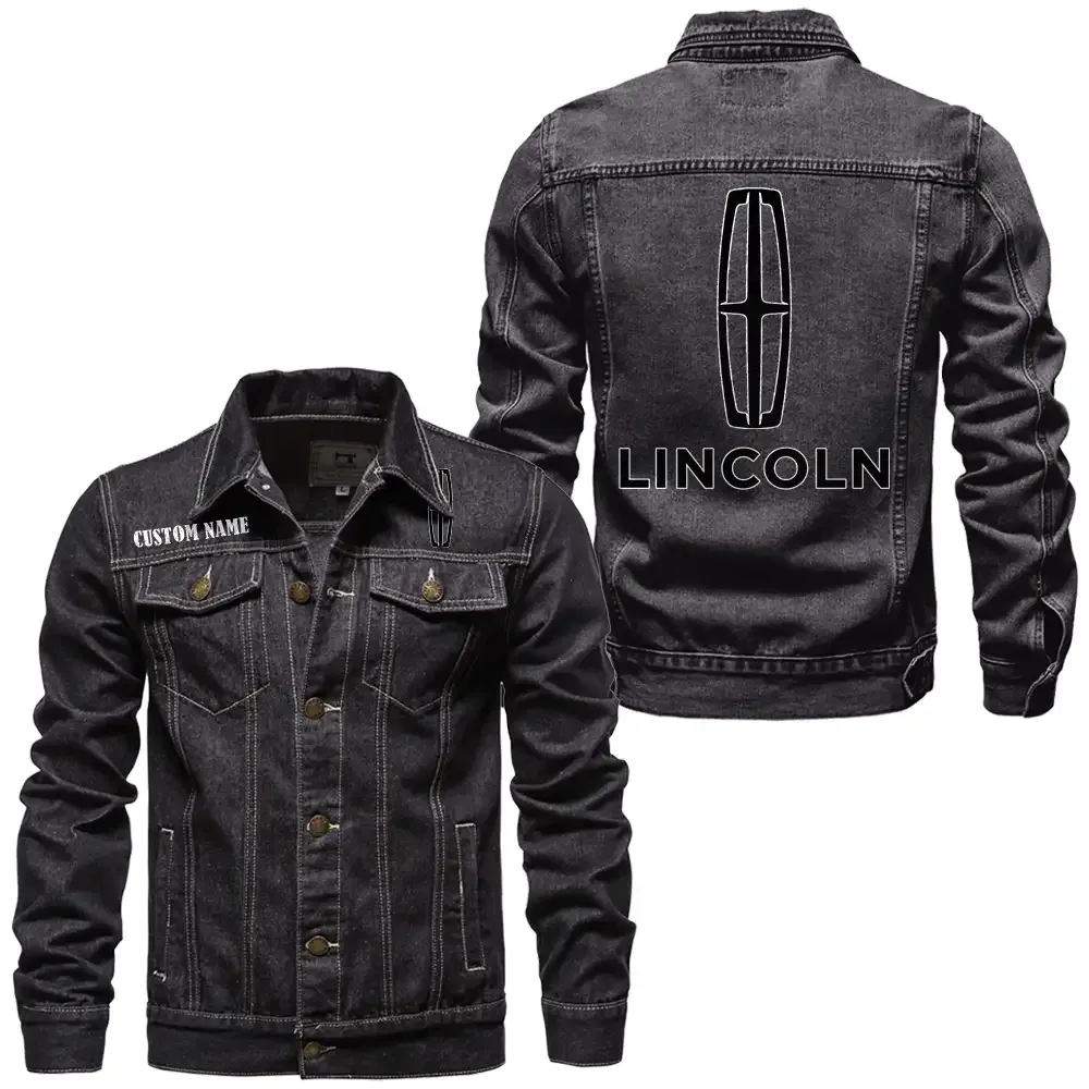 Stylish Crossover Denim Jacket, Rugged Denim for Gearheads CAR190 - Black