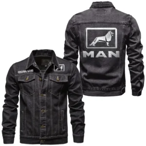 Highway Freight Auto Denim Jacket, Street Spirit Denim Jacket CAR190 - Black