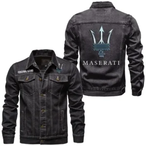 Italian Sports Car Denim Jacket, Garage Life Denim Jacket CAR190 - Black