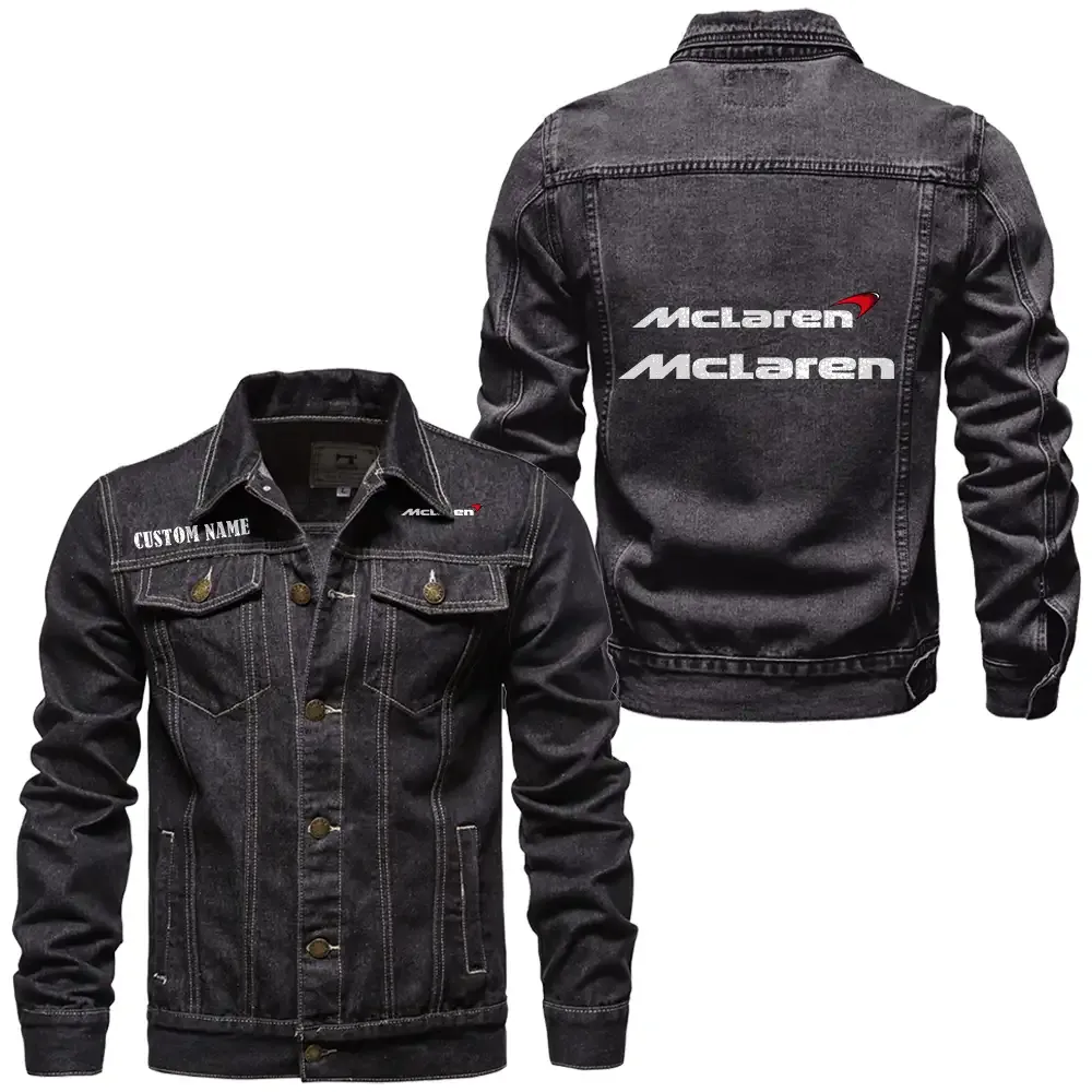 Racing Icon Denim Jacket, Bold Denim for Riders CAR190 - Black