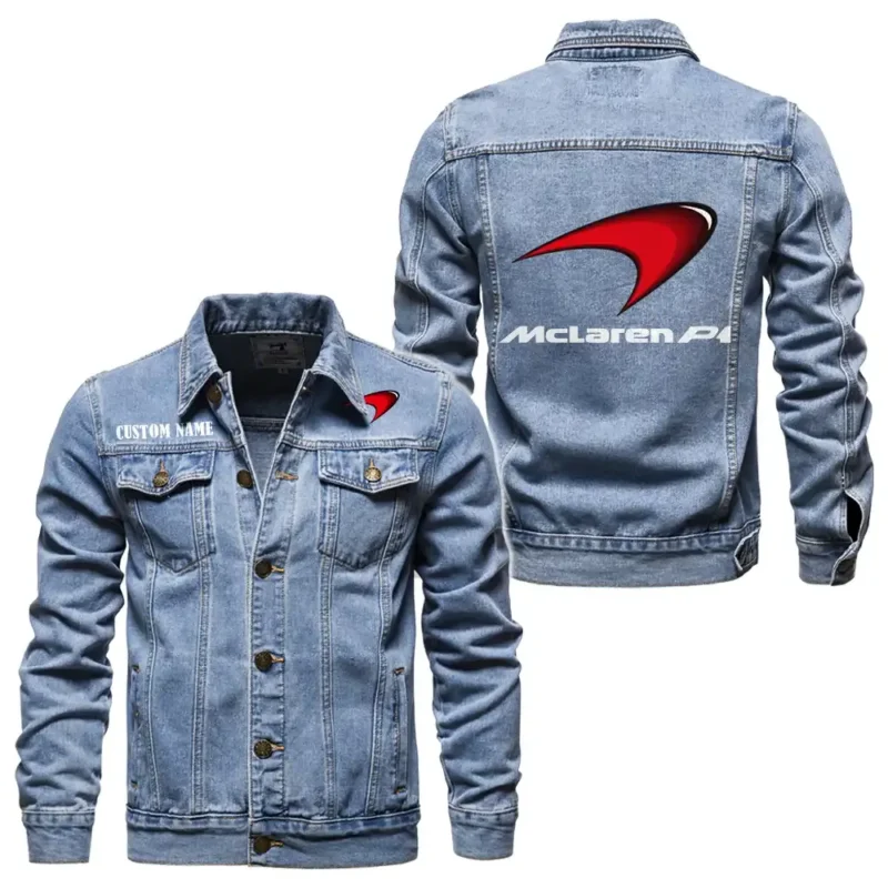 British Supercar Denim Jacket, Car Lover's Denim Jacket CAR190 - Light Blue