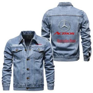 High-End Sports Sedan Denim Jacket, Denim Strength for Drivers CAR190 - Light Blue
