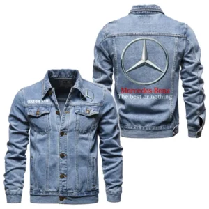 Premium SUV Denim Jacket, Road-Ready Denim Jacket CAR190 - Light Blue