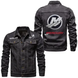 Ocean Engine Denim Jacket, Road-Ready Denim Jacket CAR190 - Black