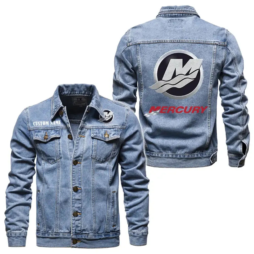 Boat Powerhouse Denim Jacket, Rider Lifestyle Denim Jacket CAR190 - Light Blue