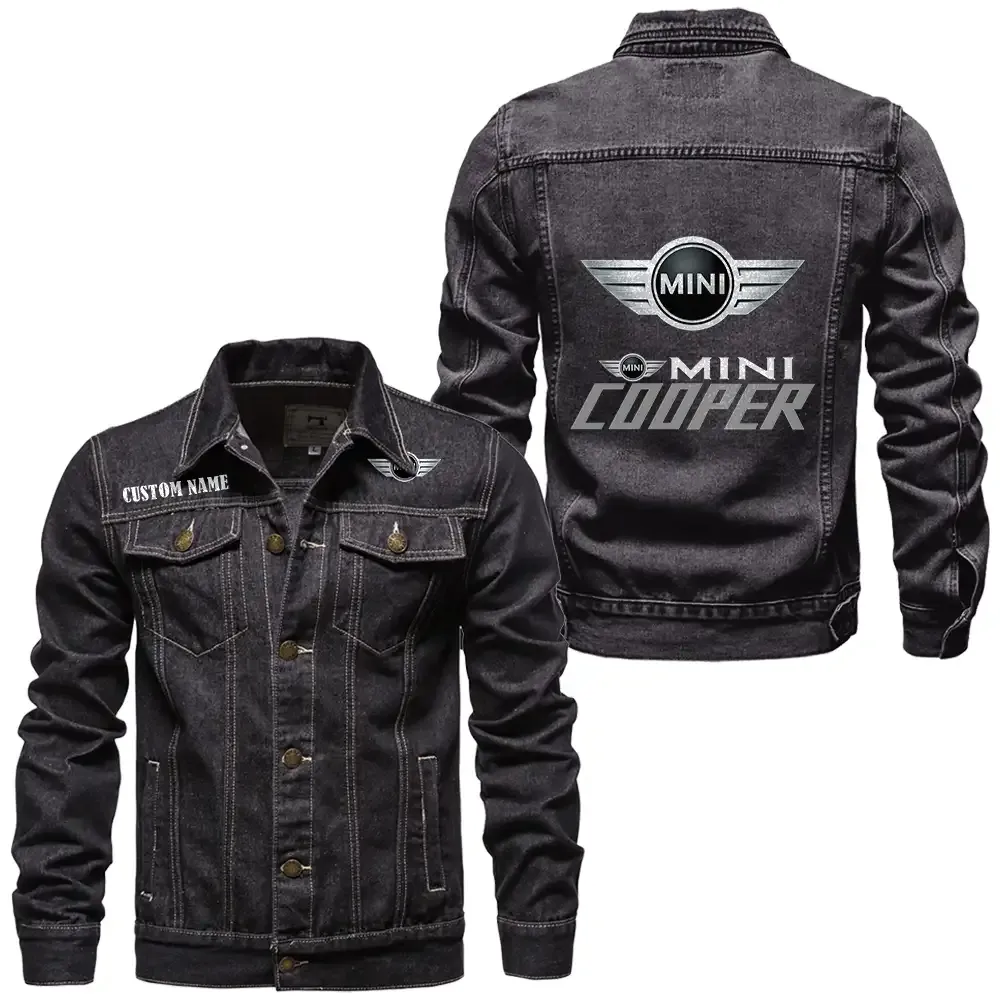 Tiny Cruiser Denim Jacket, Rider Lifestyle Denim Jacket CAR190 - Black