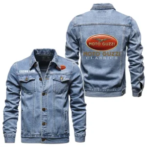 Classic Touring Bike Denim Jacket, Road Life Denim Ready CAR190 - Light Blue