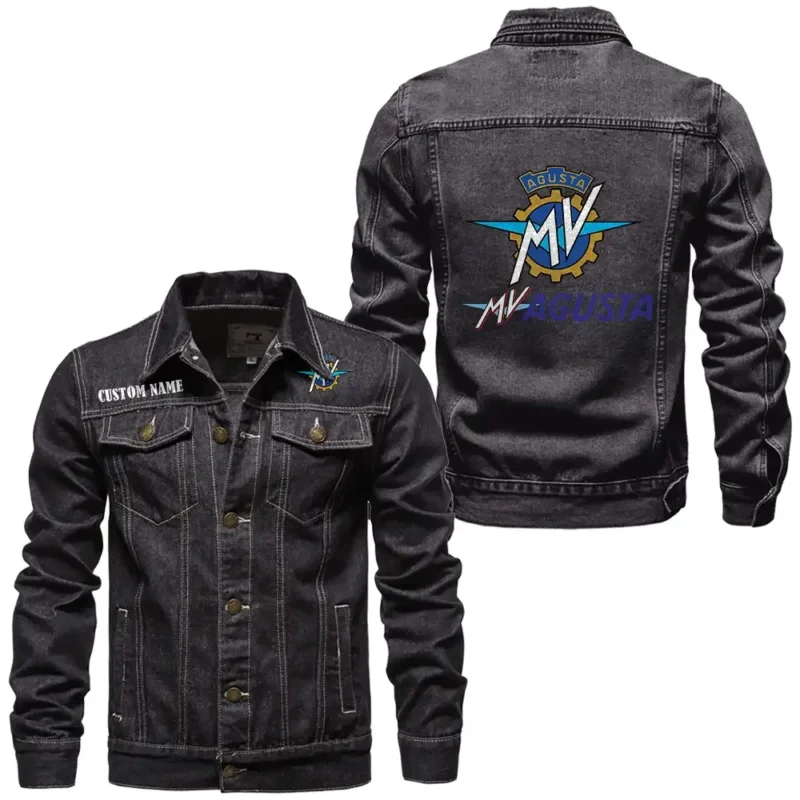 Sport Motorcycle Denim Jacket, Streetwear Denim with Attitude CAR190 - Black