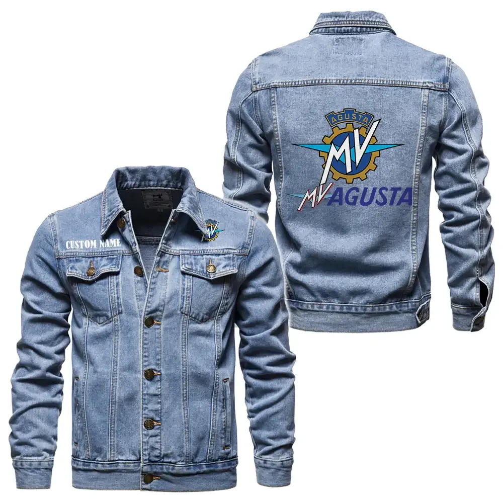 Sport Bike Denim Jacket, Performance Denim for Riders CAR190 - Light Blue