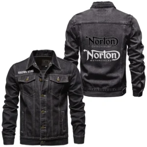 Cafe Racer Denim Jacket, Denim Jacket Built Tough CAR190 - Black