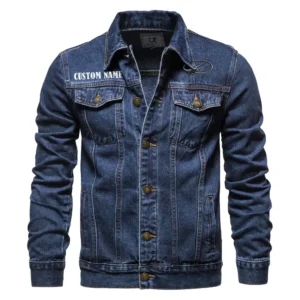 Executive Sedan Denim Jacket, Classic Fit Gearhead Spirit CAR190 - Dark Blue