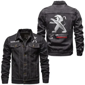 Practical Hatchback Denim Jacket, Auto-Inspired Denim Look CAR190 - Black