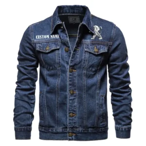 Family Auto Denim Jacket, Car Lover's Denim Jacket CAR190 - Dark Blue
