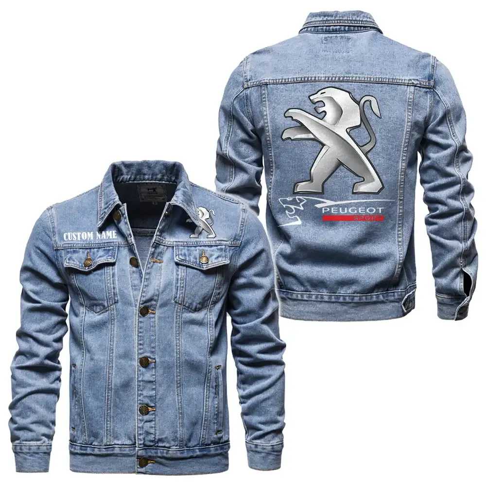 Mid-Size Car Denim Jacket, Garage Life Denim Jacket CAR190 - Light Blue