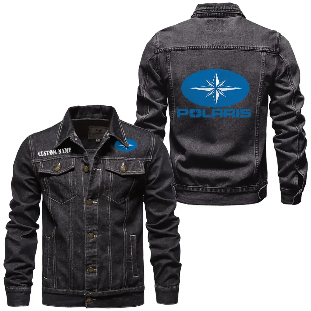 Rugged Ride Denim Jacket, Road-Ready Denim Jacket CAR190 - Black