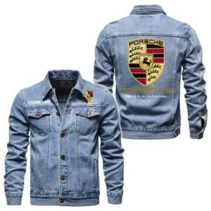 Iconic Sports Vehicle Denim Jacket, Garage Life Denim Jacket CAR190 - Light Blue