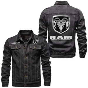American Work Truck Denim Jacket, Classic Fit Gearhead Spirit CAR190 - Black