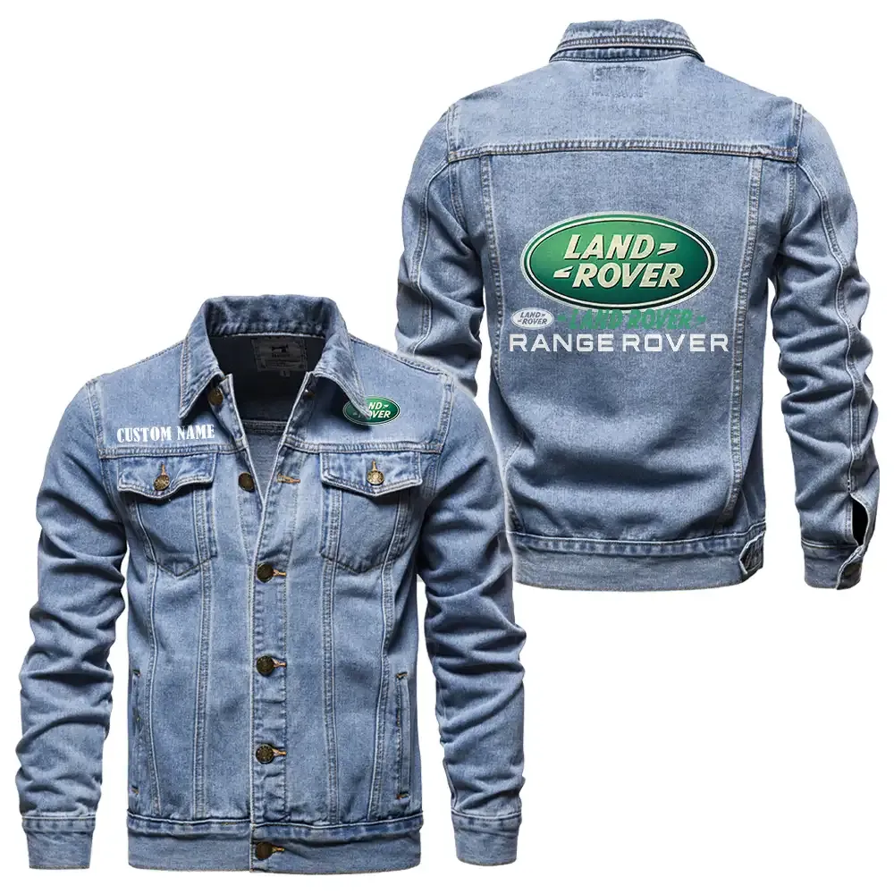 Luxury Off-Road SUV Denim Jacket, Auto-Inspired Denim Look CAR190 - Light Blue