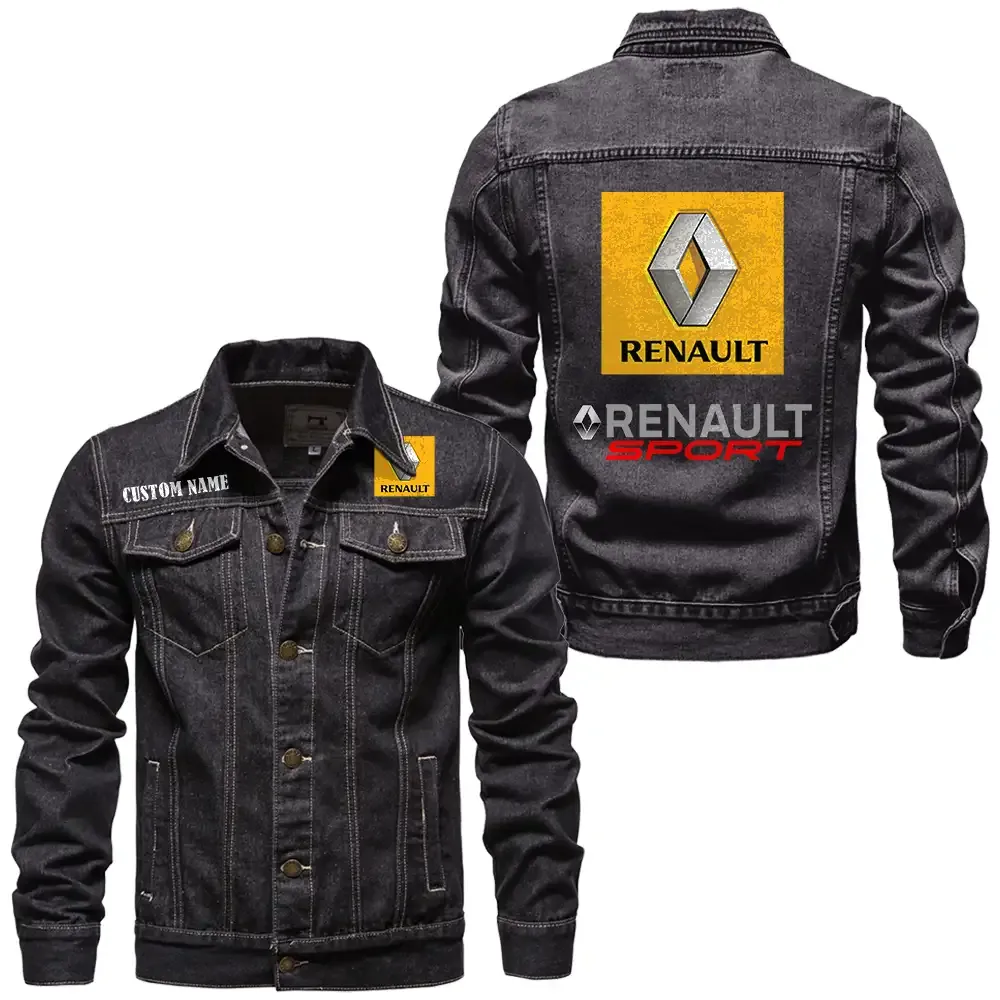 European Automobile Denim Jacket, Rugged Jacket Garage Comfort CAR190 - Black