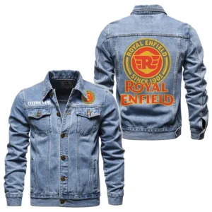 Urban Commuter Motorcycle Denim Jacket, Auto-Inspired Denim Look CAR190 - Light Blue