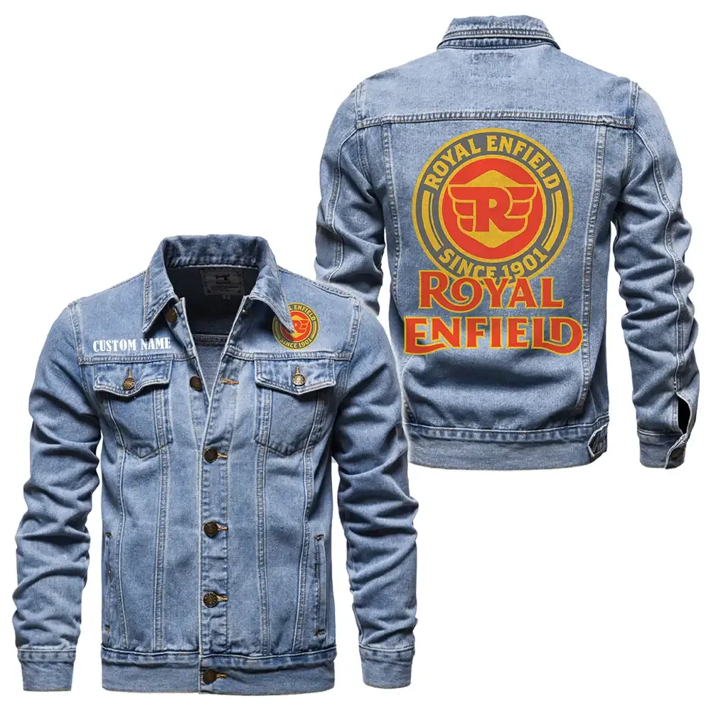 Urban Commuter Motorcycle Denim Jacket, Auto-Inspired Denim Look CAR190 - Light Blue