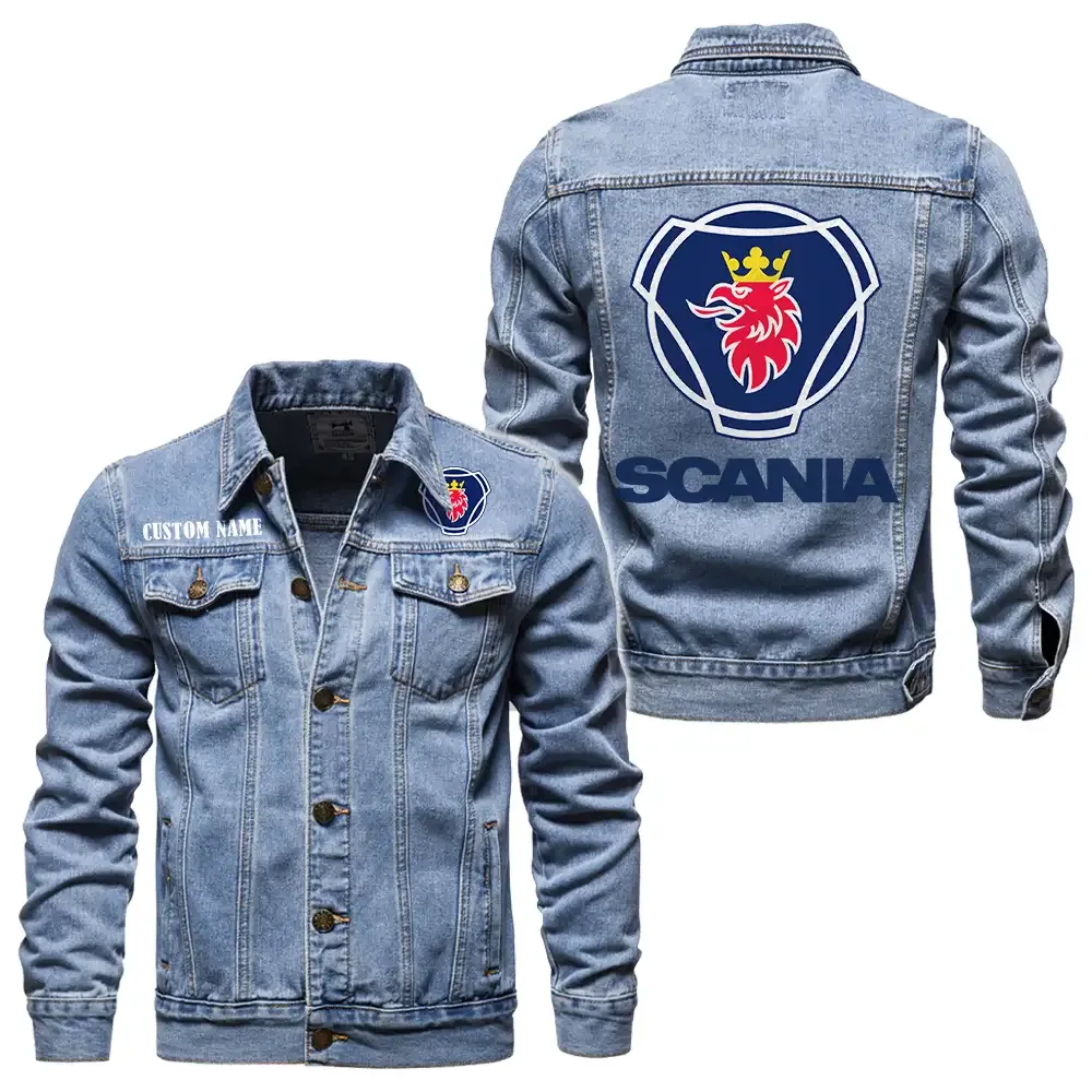 Cargo Hauler Denim Jacket, All-Season Denim for Riders CAR190 - Light Blue