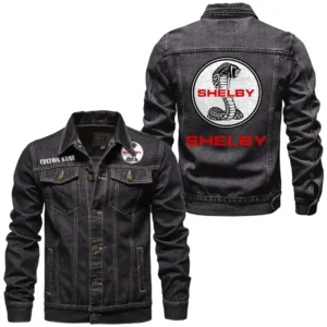 Two-Door Sports Car Denim Jacket, Performance Denim for Riders CAR190 - Black