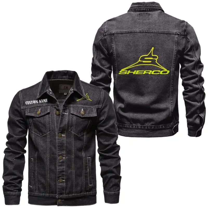 Motocross Bike Denim Jacket, Car Culture Denim Style CAR190 - Black