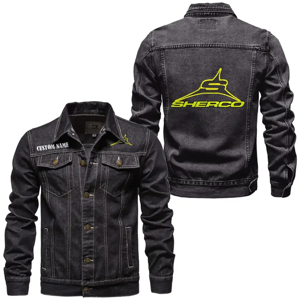Motocross Bike Denim Jacket, Car Culture Denim Style CAR190 - Black