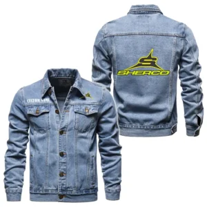 Motocross Bike Denim Jacket, All-Season Denim for Riders CAR190 - Light Blue