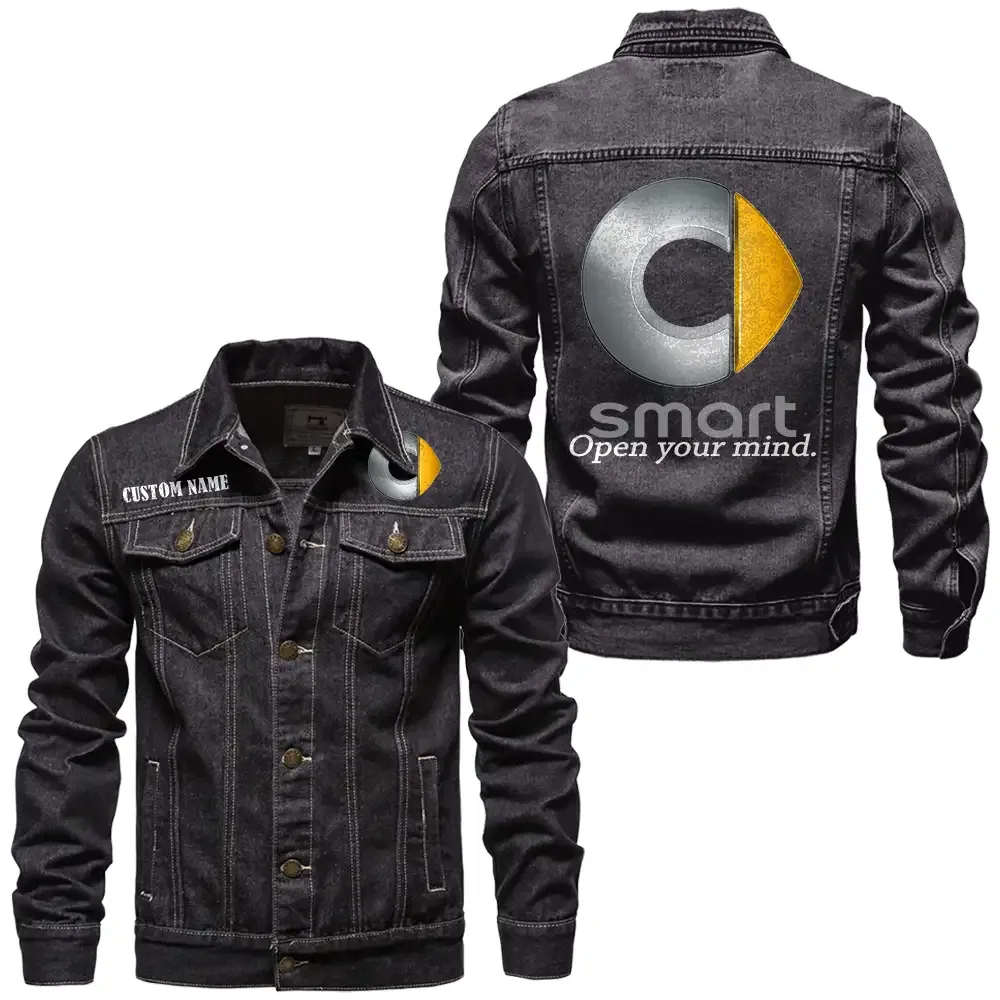 Lightweight Auto Denim Jacket, Durable Denim Road Spirit CAR190 - Black