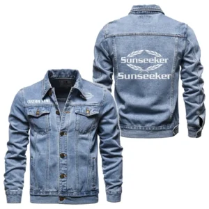 Coastal Cruiser Denim Jacket, Bold Denim for Riders CAR190 - Light Blue