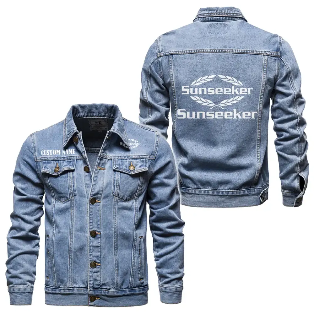 Coastal Cruiser Denim Jacket, Bold Denim for Riders CAR190 - Light Blue