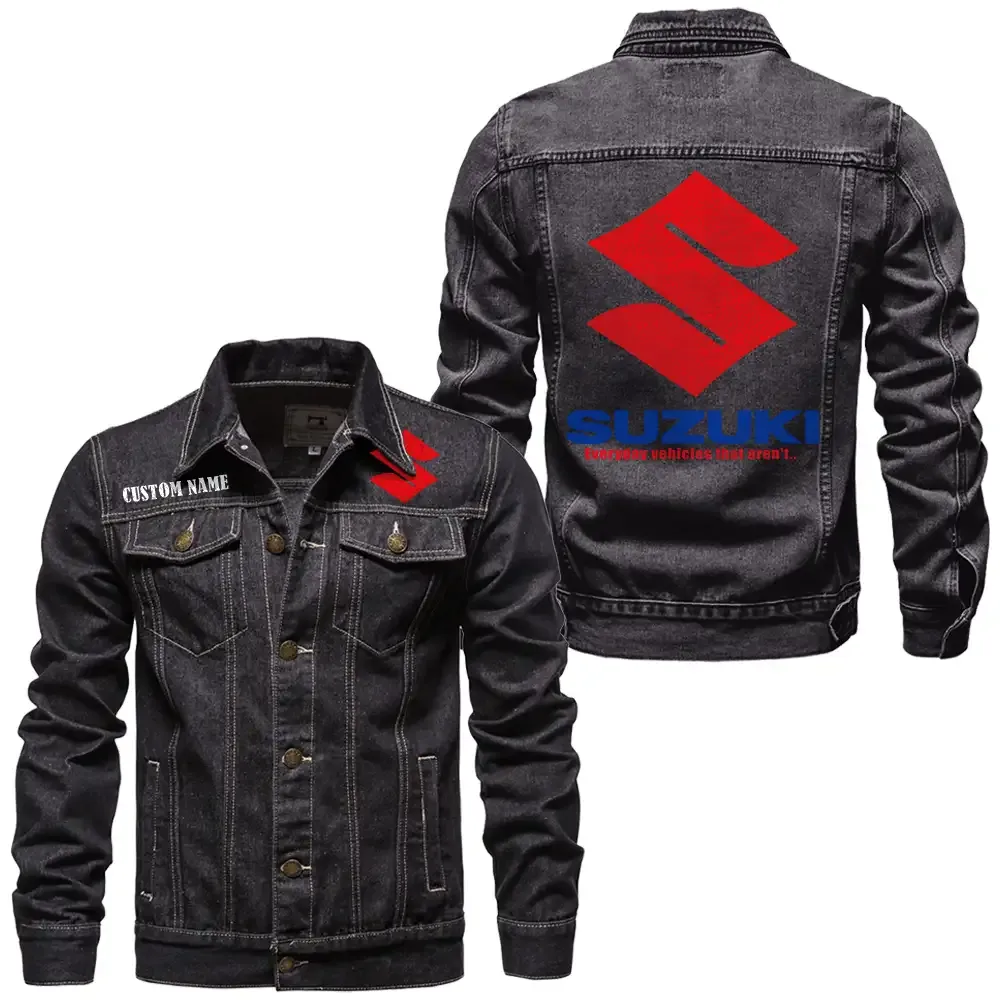 Speed Demon Denim Jacket, Denim Strength for Drivers CAR190 - Black