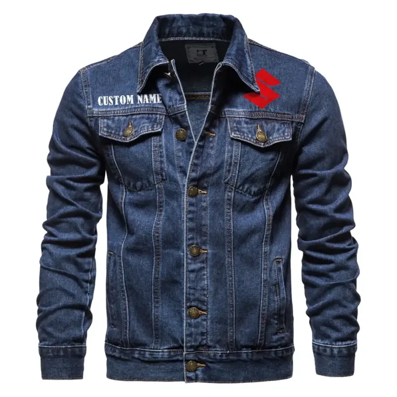 Superbike Denim Jacket, Rider Lifestyle Denim Jacket CAR190 - Dark Blue