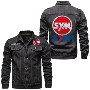 Compact Motorbike Denim Jacket, Performance Denim for Riders CAR190 - Black