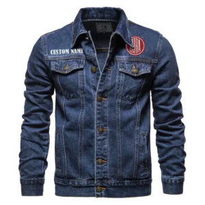 Off-Road Truck Denim Jacket, Garage Life Denim Jacket CAR190 - Dark Blue