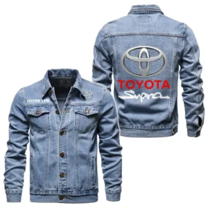 Track Car Denim Jacket, Rider Lifestyle Denim Jacket CAR190 - Light Blue