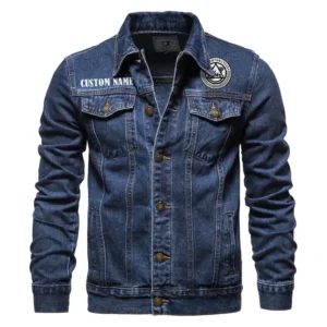 Dual-Sport Ride Denim Jacket, Ride Bold in Denim CAR190 - Dark Blue
