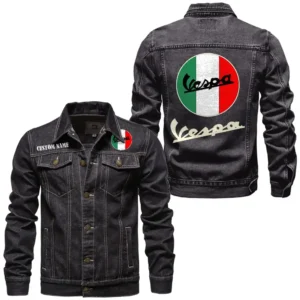 Track Motorcycle Denim Jacket, All-Season Denim for Riders CAR190 - Black