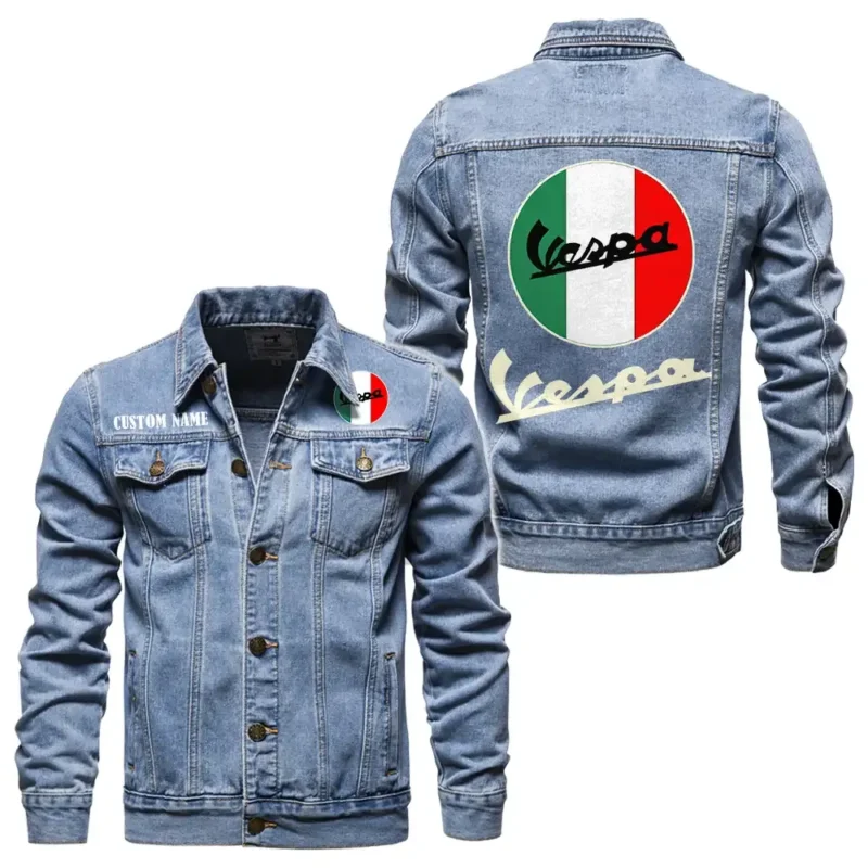 Sportbike Denim Jacket, Ride Bold in Denim CAR190 - Light Blue