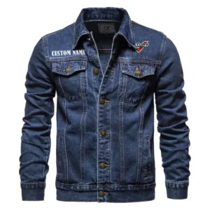 Road Bike Denim Jacket, Denim Spirit for Drivers CAR190 - Dark Blue