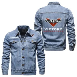 American V-Twin Denim Jacket, Durable Denim Road Spirit CAR190 - Light Blue