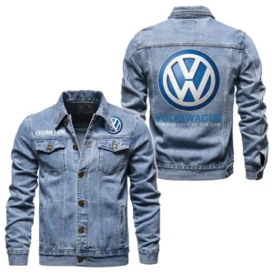 Sedan Vehicle Denim Jacket, Auto-Inspired Denim Look CAR190 - Light Blue