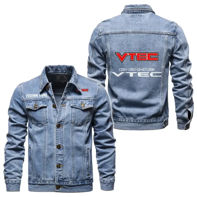Tuner Car Denim Jacket, Streetwear Denim with Attitude CAR190 - Light Blue